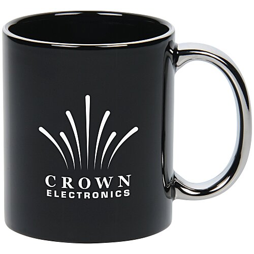 Metallic Handle Coffee Mug - 11 oz. Main Image