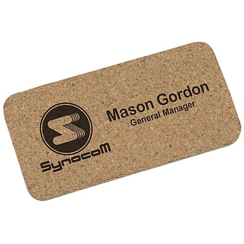 Napa Cork Name Badge - 1-1/2 inches x 3 inches Main Image