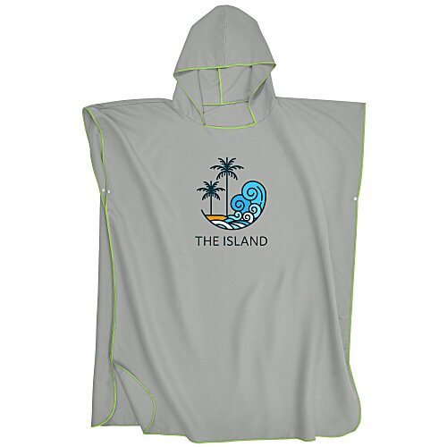 Quick Dry Hooded Beach Poncho Main Image