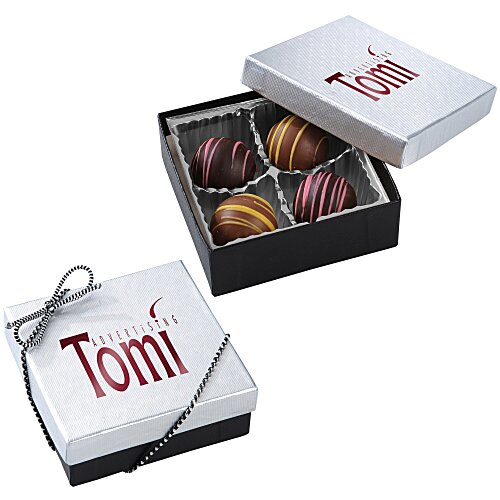 Truffles - 4-Pieces - Silver Box - 24 hr Main Image
