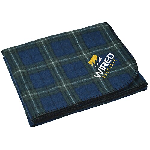 Aberdeen Fleece Blanket - Embroidered Main Image