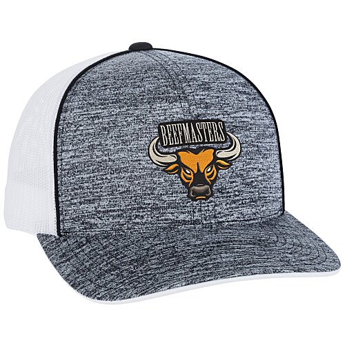 Aggressive Heather Trucker Snapback Cap Main Image