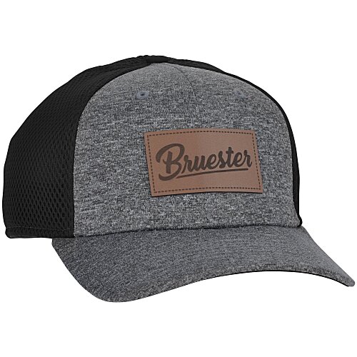 New Era Silhouette Stretch Fit Meshback Cap - Laser Engraved Patch Main Image