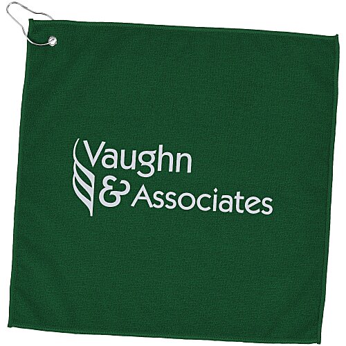 Microfiber Golf Towel - 15" x 15"  - 24 hr Main Image