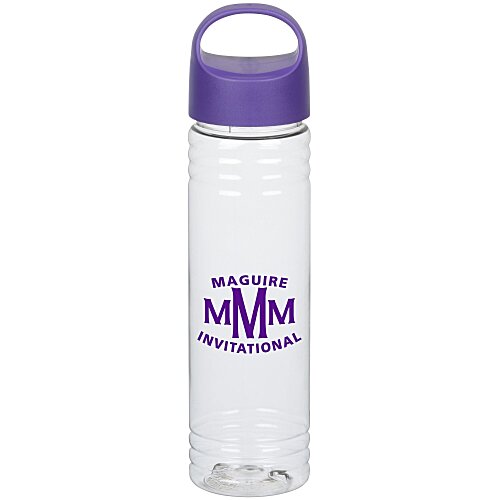 Clear Impact Halcyon Water Bottle with Oval Crest Lid - 24 oz. Main Image