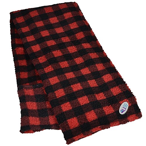 J. America Epic Sherpa Blanket - Buffalo Plaid Main Image
