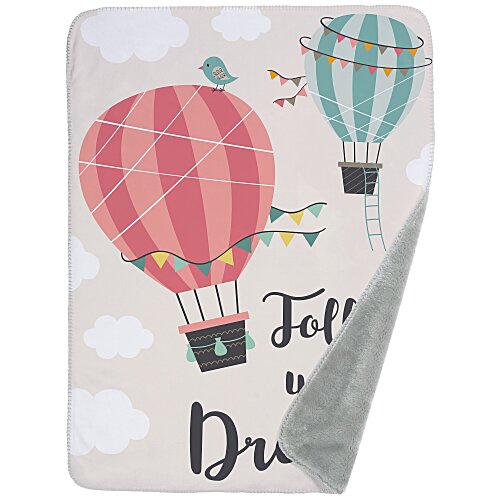 Full Color Sherpa Luxe Baby Blanket Main Image