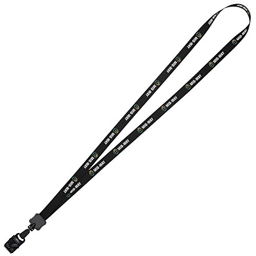 Dye-Sublimated Lanyard - 1/2" - 32" - Large Metal Bulldog Clip Main Image