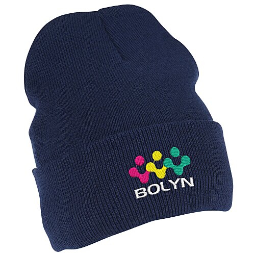 Jersey Lined Knit Cuff Beanie Main Image