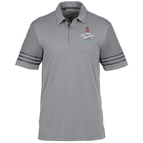 adidas Striped Sleeve Polo Main Image