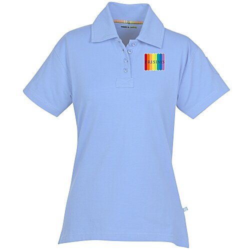 Ringspun Combed Cotton Jersey Polo - Ladies' - Full Color Main Image