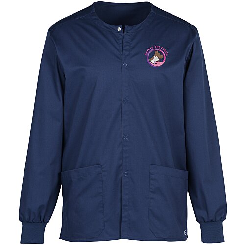 Wink Mechanical Stretch Snap Front Scrub Jacket Main Image