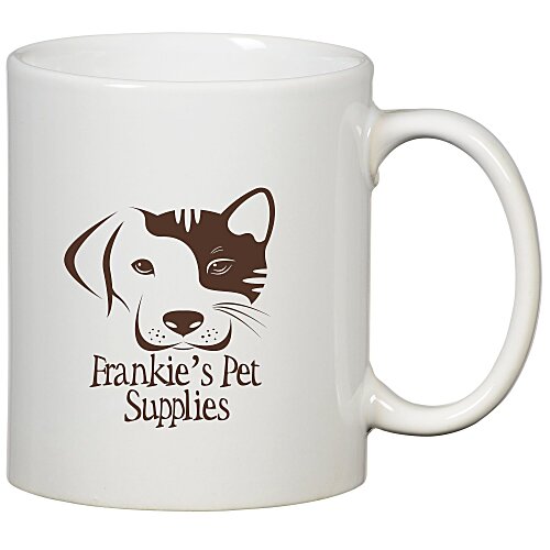 White Ceramic Mug - 11 oz. Main Image