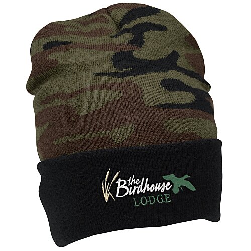 Camo Cuffed Beanie Main Image
