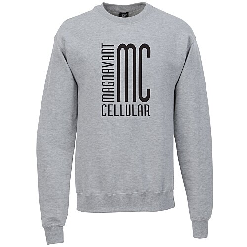 Hanes Perfect Sweats Crewneck Sweatshirt - Screen Main Image