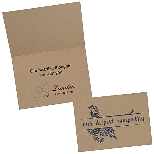 Gentle Fern Sympathy Card Main Image