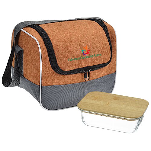 Chic Lunch Cooler with Glass Container Set Main Image