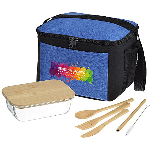 Ridge Line Cooler with Glass Container Lunch Set Main Image