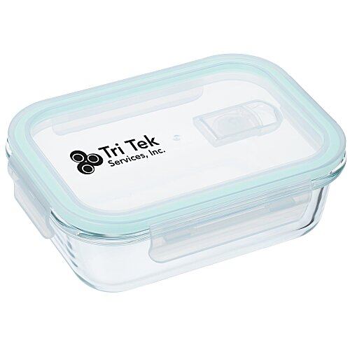 Glass Food Container with Snap On Lid Main Image