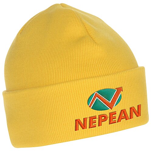 Fine Knit Beanie with Cuff Main Image