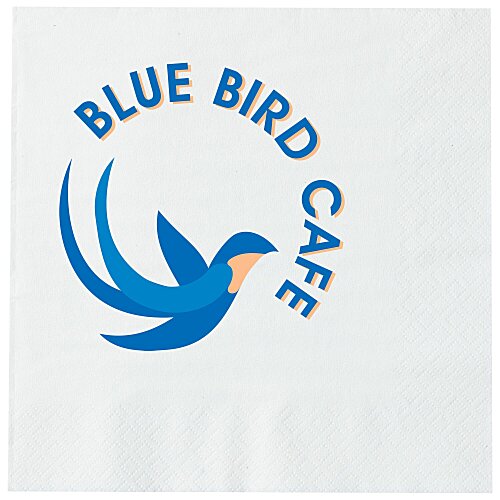 Luncheon Napkin - 3-ply - White - Full Color Main Image