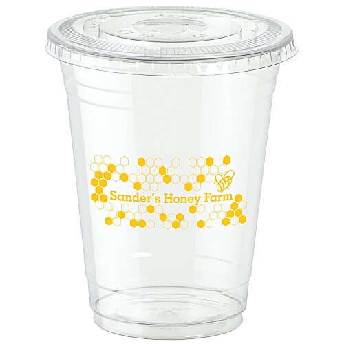 Clear Soft Plastic Cup with Lid - 16 oz. Main Image