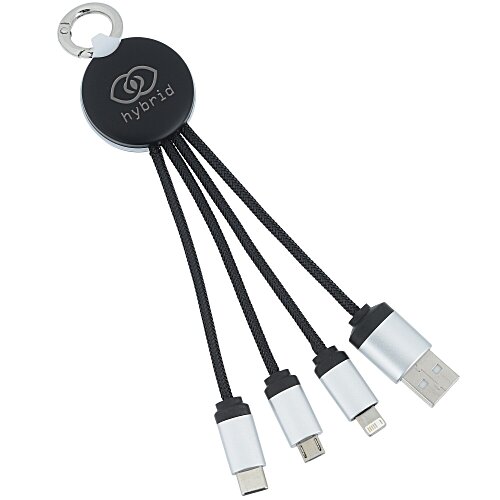 SCX Stellar Light-Up Logo Charging Cable - Round Main Image