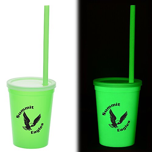 Nite Glow Stadium Cup with Straw - 11 oz. Main Image