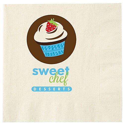 Luncheon Napkin - 3-ply - Ivory - Full Color Main Image