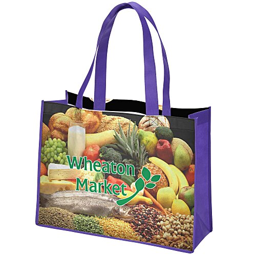 Full Color Shopping Tote - 12 inches x 16 inches - 2 Sided Main Image