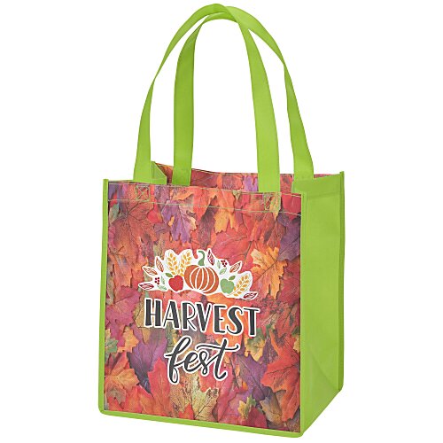 Full Color Grocery Tote - 13 inches x 12 inches - 2 Sided Main Image