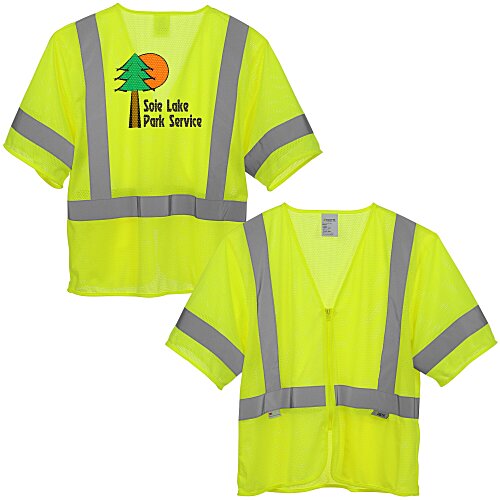 Xtreme Visibility Short Sleeve Zip Vest Main Image