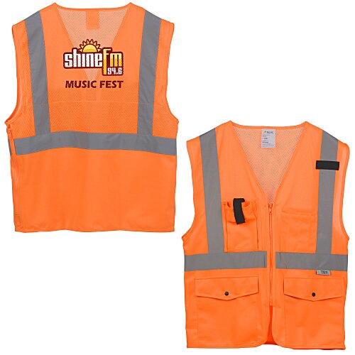 Xtreme Visibility Surveyor Reflective Zip Vest Main Image