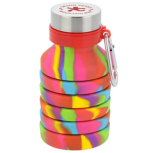 Zigoo Silicone Collapsible Bottle - 18 oz - Tie-Dye - 24 hr Main Image