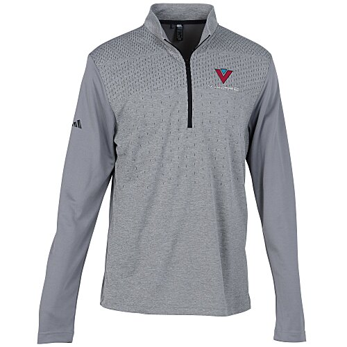 adidas Heather Block Print 1/4-Zip Pullover Main Image