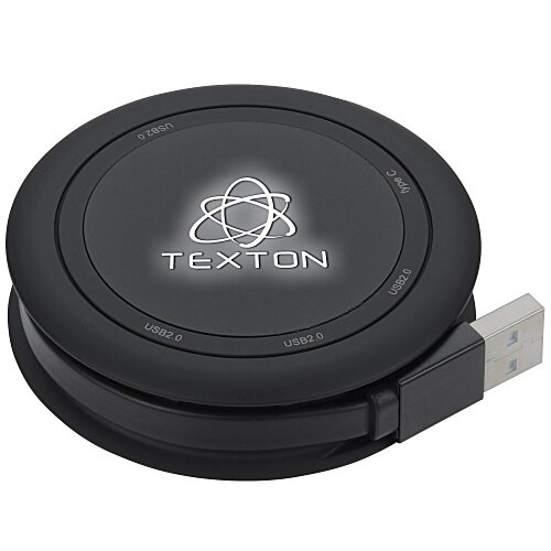 SCX Light-Up Logo Wireless Charger and Hub Main Image