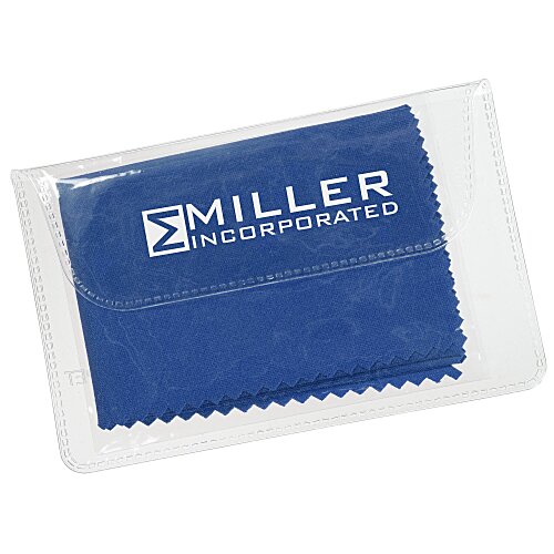 Recycled Polyester Cleaning Cloth in Printed Pouch - 24 hr Main Image