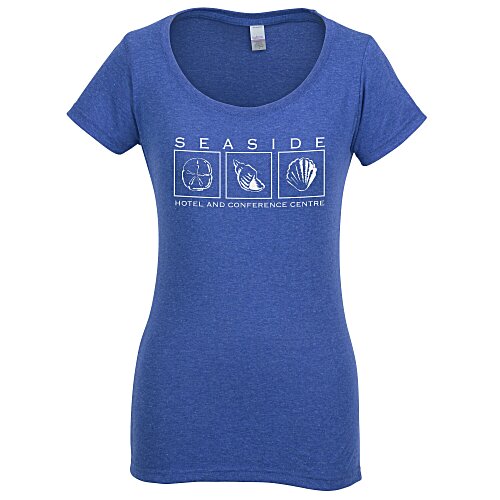 Tultex Polyester Blend Scoop Neck -T-Shirt - Colors Main Image