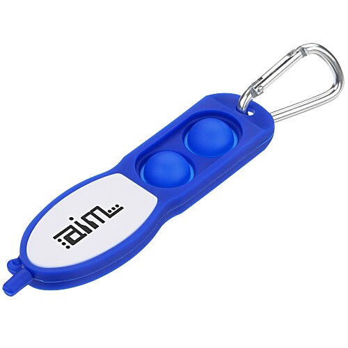 Push Pop Fidget Pen with Carabiner Main Image