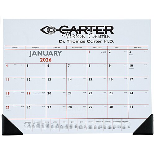 Desk Pad Calendar with Vinyl Corners - Colors Main Image