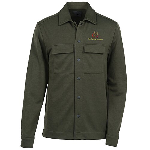 Double-Knit Snap Front Jacket Main Image