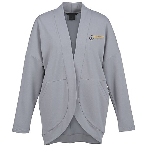 French Terry Open-Front Stretch Cardigan - Ladies' Main Image