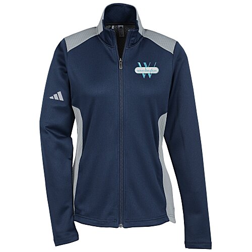 adidas Textured Mixed Media Full-Zip Jacket - Ladies' Main Image