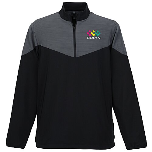 adidas Heather Chevron 1/4-Zip Wind Pullover - Men's Main Image