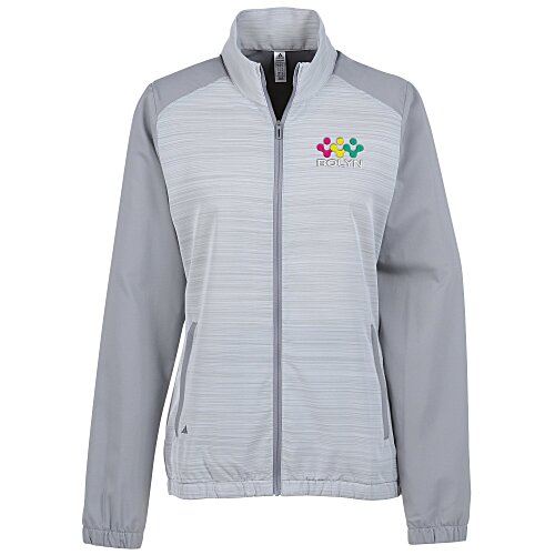 adidas Heather Block Full-Zip Wind Jacket - Ladies' Main Image