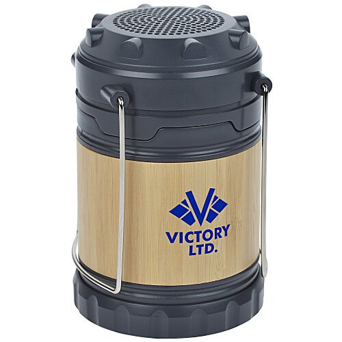 Bamboo Pop Up Lantern with Bluetooth Speaker - 24 hr Main Image
