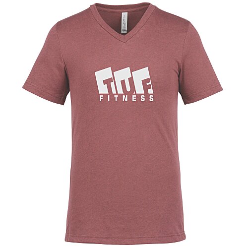 Bella+Canvas V-Neck T-Shirt - Men's - Heathers - Screen Main Image
