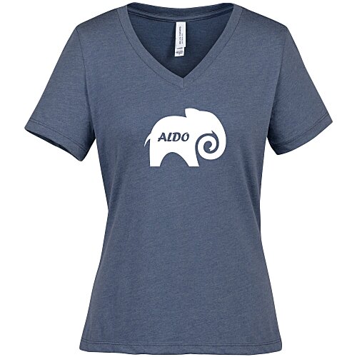 Bella+Canvas Relaxed V-Neck T-Shirt - Ladies' - Heathers - Screen Main Image