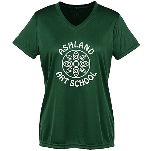 Momentum Solid V-Neck T-Shirt - Ladies' Main Image