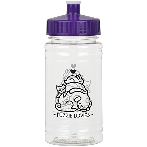 Clear Impact Ring Water Bottle - 16 oz Main Image